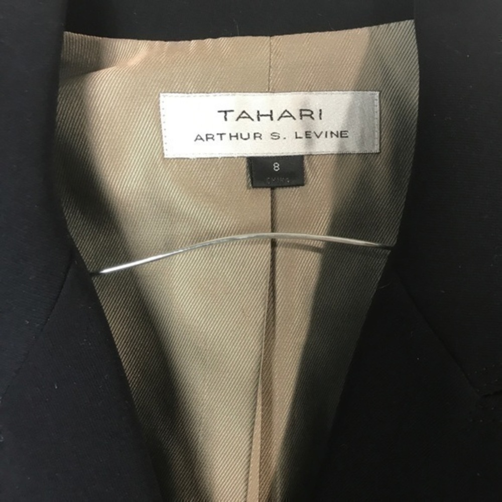TAHARI two Buttons Blazer navy blue size 8 - Picture 6 of 6